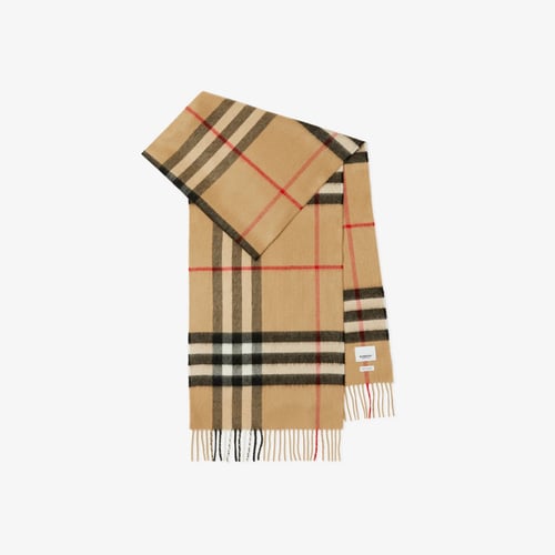 Check Cashmere Scarf