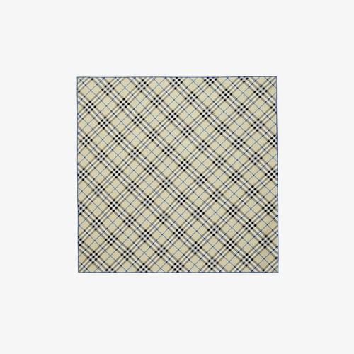 Check Silk Scarf