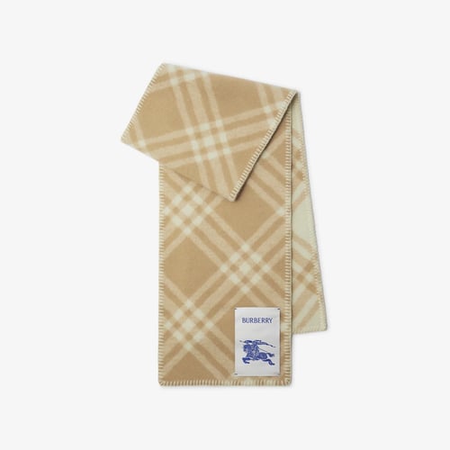 Check Wool Scarf