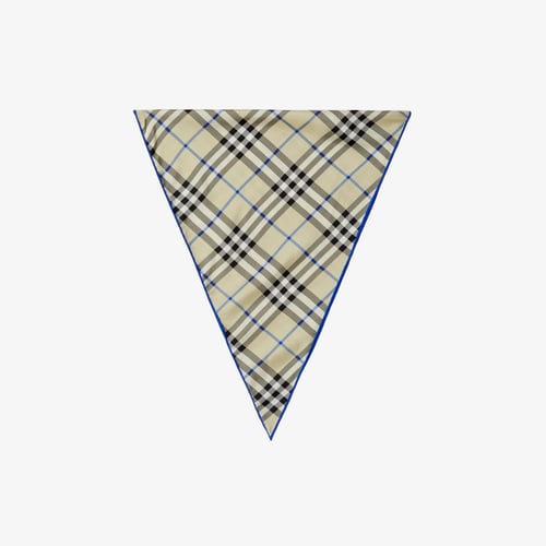 Check Silk Scarf