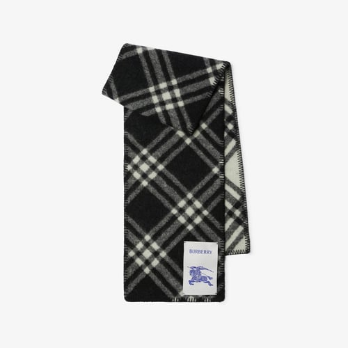 Check Wool Scarf