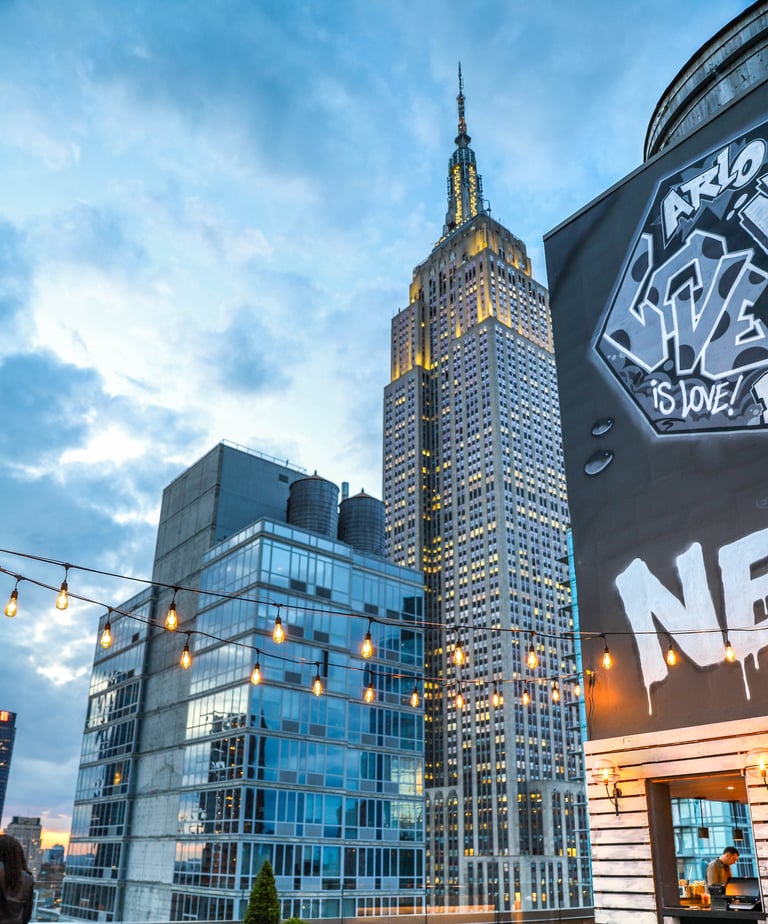 A.R.T. NoMad Blue Hour Sunset Empire State Building Nikki Vanco