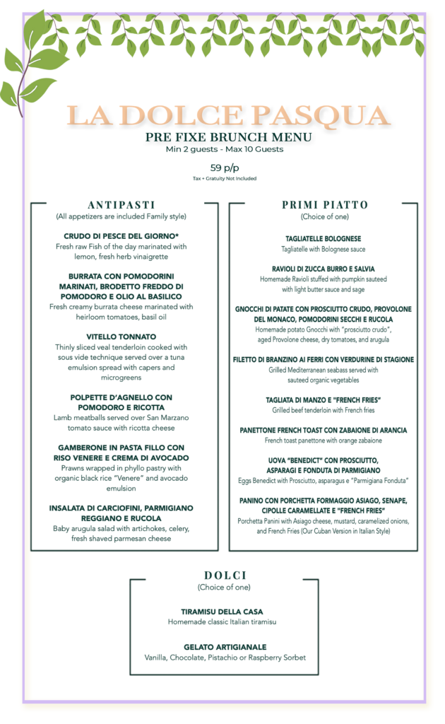 Celebrating Easter at Zucca