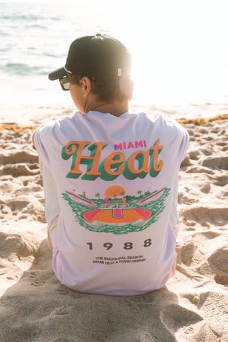 Duvin Design et Miami HEAT s'associent pour dévoiler une collection capsule inspirée des années 1980