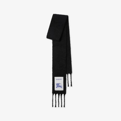 Narrow Wool Mohair Blend Scarf