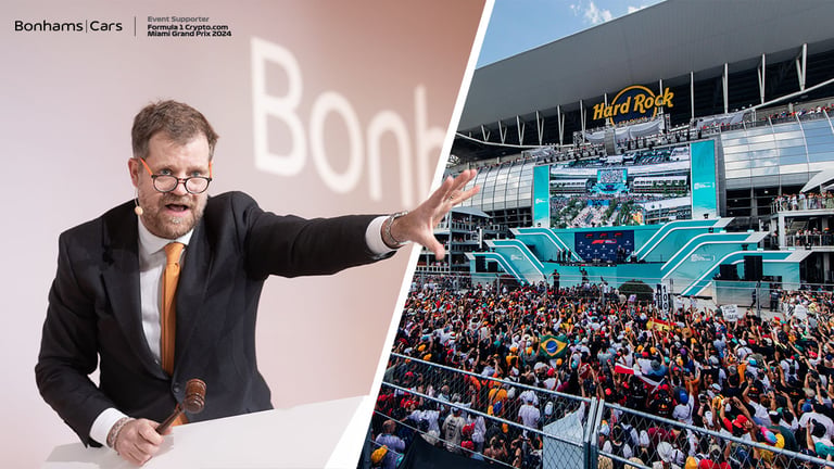 Il Gran Premio di Miami di Formula 1 Crypto.com collabora con Bonhams Cars per un'esclusiva asta dal vivo 1
