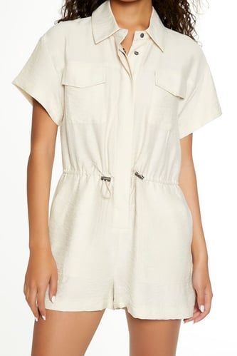 Toggle Drawstring Romper