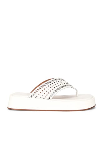 ALAÏA Vienne Plastron Thong Sandals