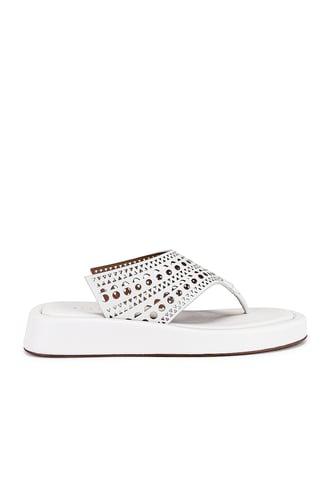 Alaïa Vienne Thong Platform Sandals