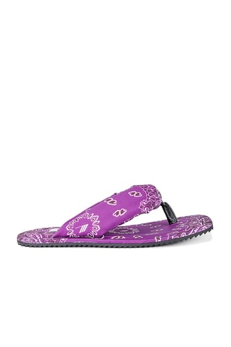 The Attico Bandana Printed Indie Flat Thong Sandal