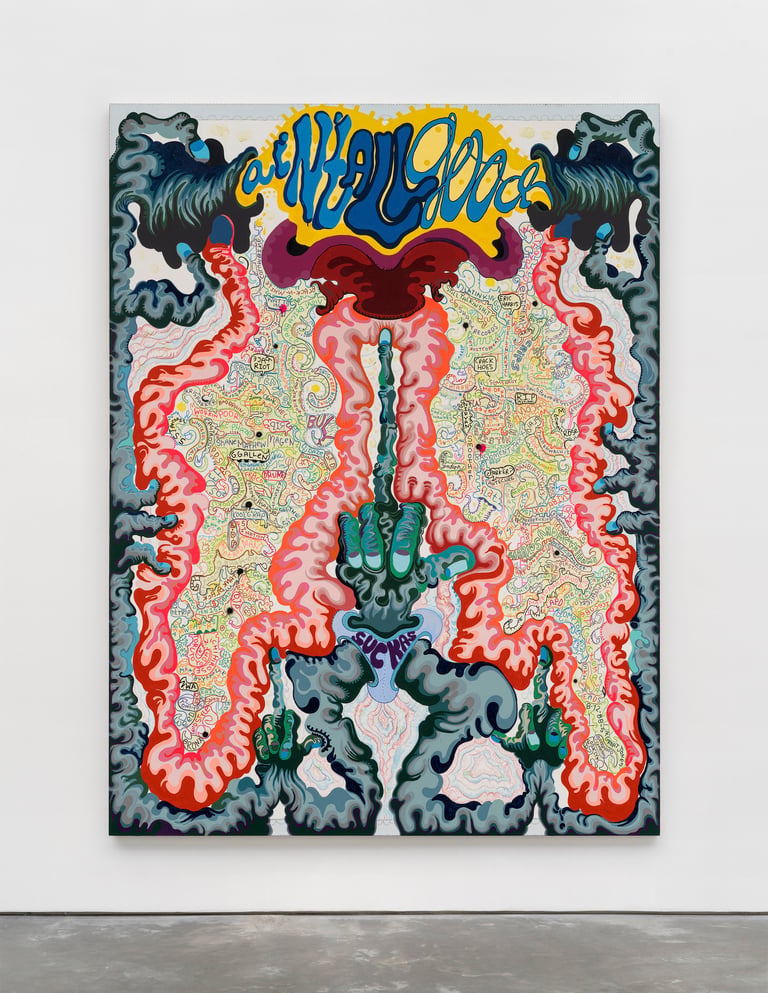 Erik Parker _Ain't All Good_ Art Piece