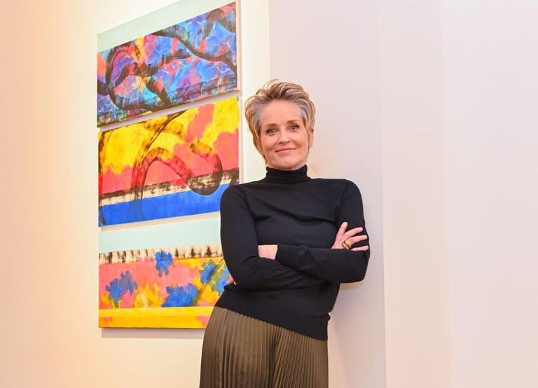 Sharon Stone's 'My Eternal Failure' Exhibition at Gallery 181, San Francisco