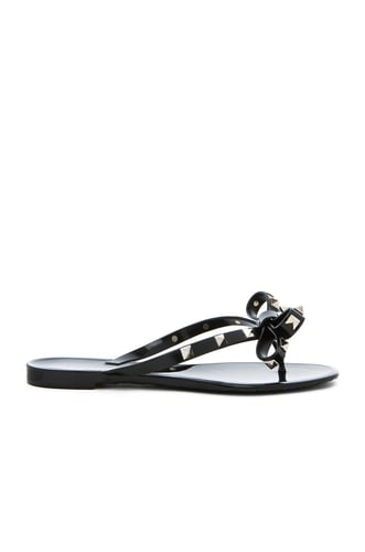 Valentino Garavani Summer Rockstud Pvc Bow Thong Sandal