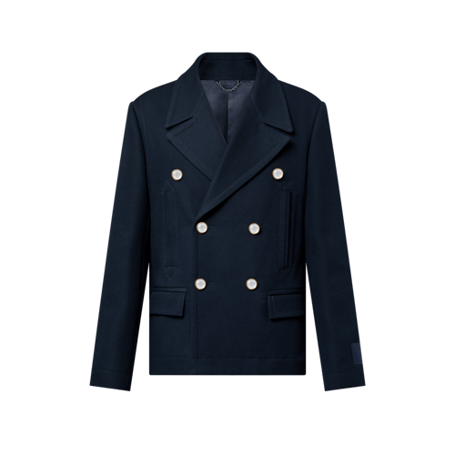 Cotton-Blend Pea Coat