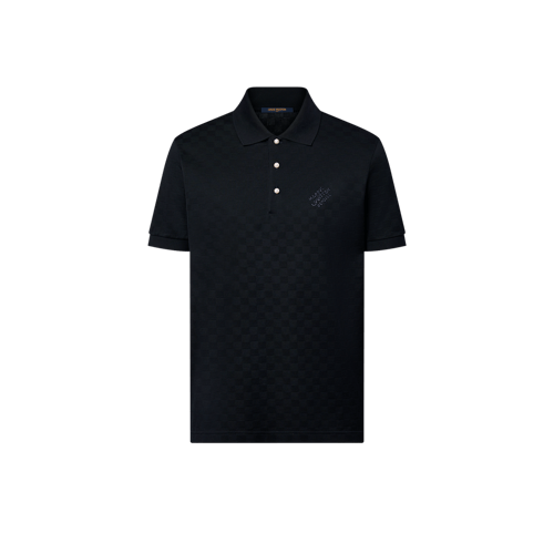 Damier Cotton Pique Polo