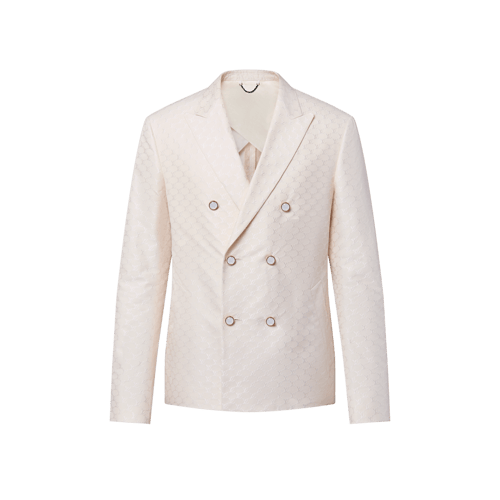 Double-Breasted Silk And Cotton Blend Tailored Jacket