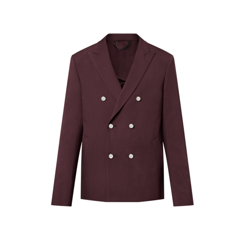 Double-Breasted Tailored Wool Jacket