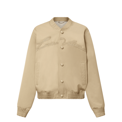 Embroidered Cotton Blend Bomber