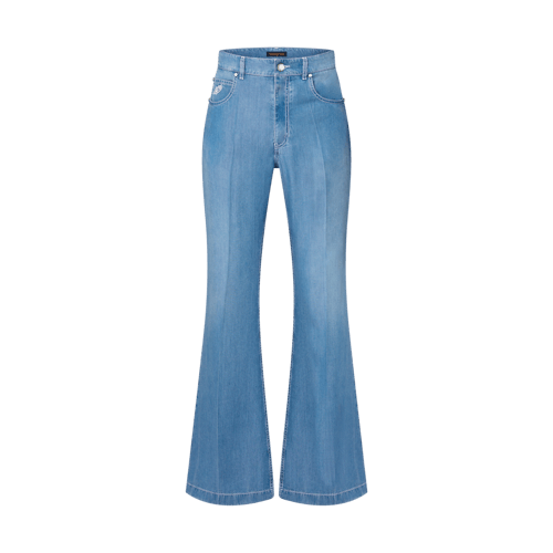Flared Chambray Pants