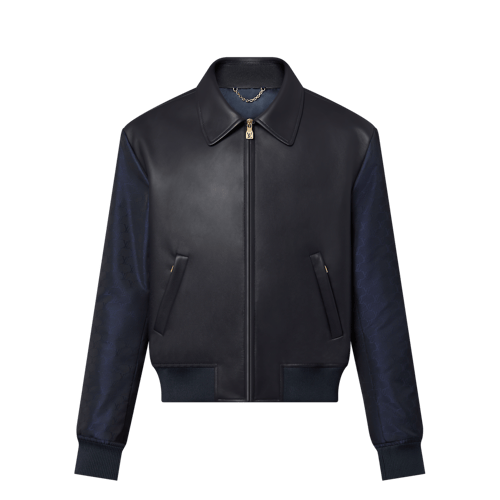 Leather Mix Blouson
