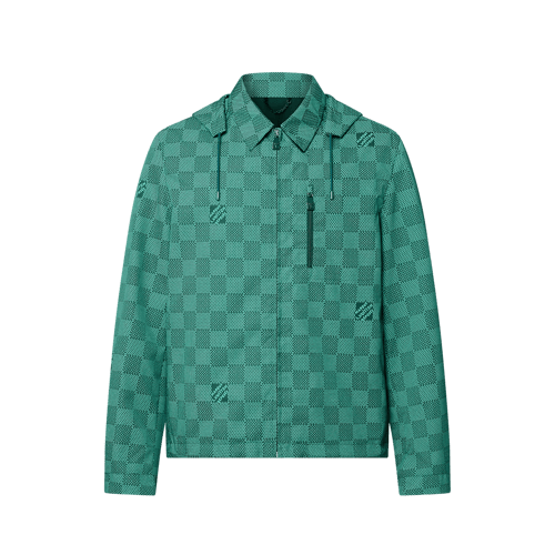 Printed Nylon Hooded Windbreaker