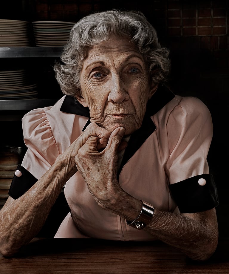 Miss Anita, by Liesa Cole (Archival photographic print on metal) 2019 (Collection of Doug McCraw)