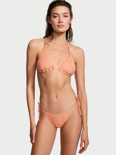 New Style! Crochet Triangle Bikini Top