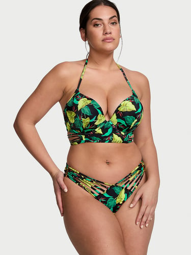 New Style! VS Archives Swim Bombshell Push-Up Longline Bikini Top