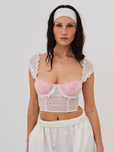 Braunes Bustier