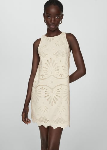 Embroidered short dress