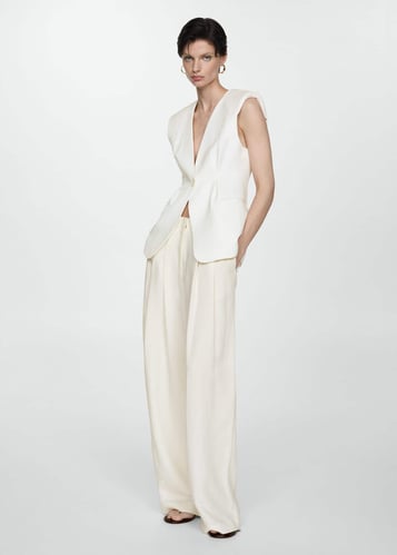 Darts lyocell trousers