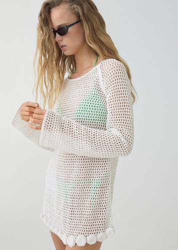 Floral crochet dress