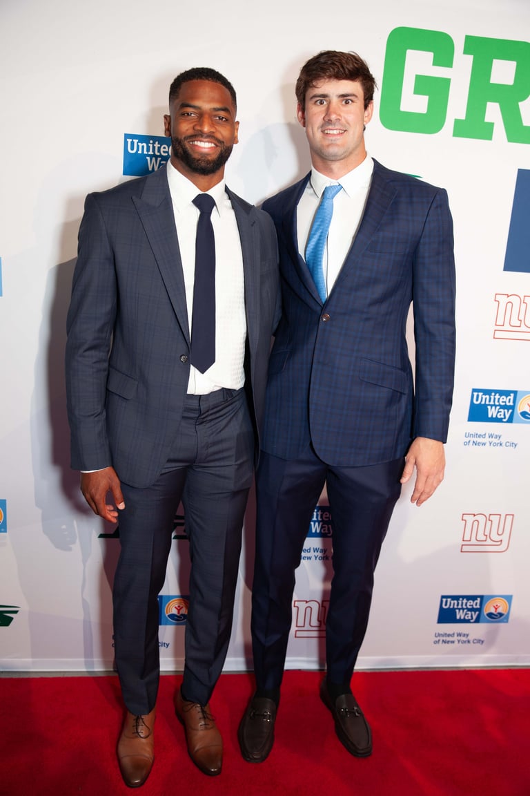 Darius Slayton and Daniel Jones