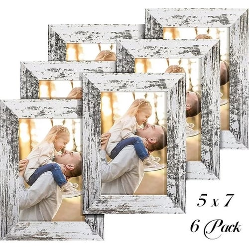HOUSE DAY 5x7 Picture Frames Set of 6