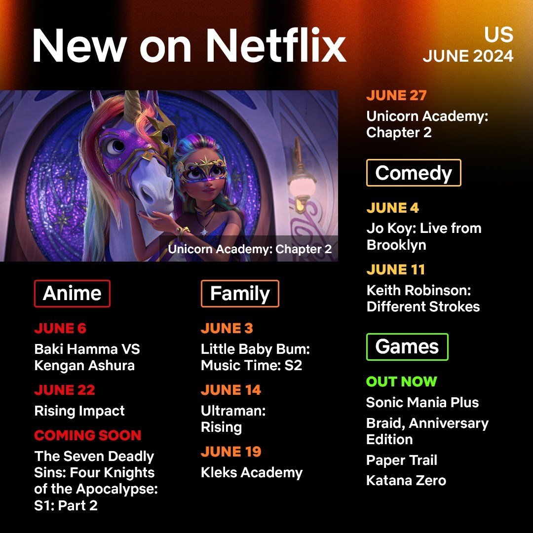 Netflix's June 2024 Lineup