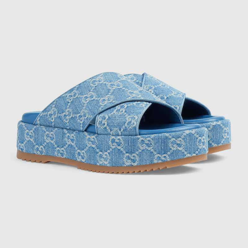 WOMEN'S GG PLATFORM SLIDE SANDAL