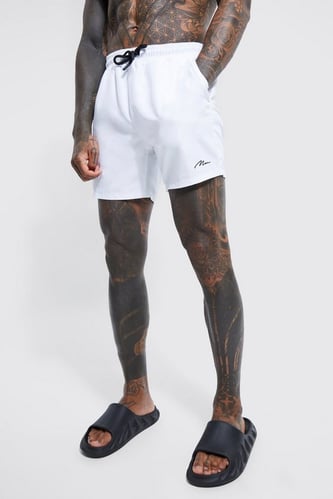 MAN SIGNATURE MID LENGTH SWIM TRUNKS