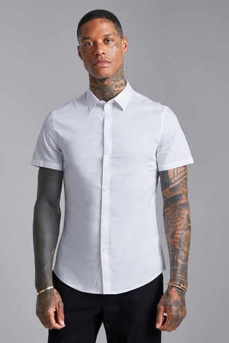 SHORT SLEEVE STRETCH FIT SHIRT
