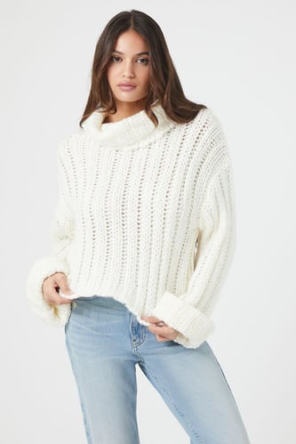 Turtleneck Cropped Sweater