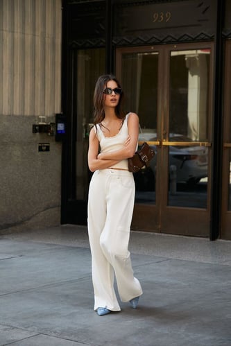High-Rise Wide-Leg Cargo Jeans
