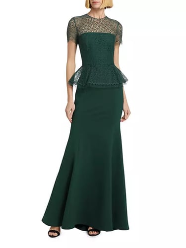 Jason Wu Collection Lace Peplum Gown