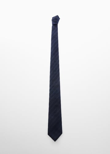 100% structured mulberry silk tie