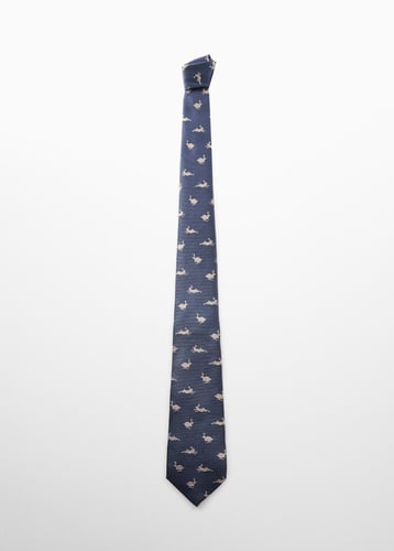 Tie with animals print