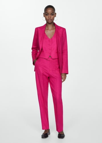 100% linen suit blazer