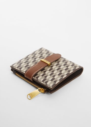 Wallet with printed logo