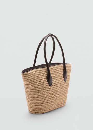 Natural fibre maxi tote bag