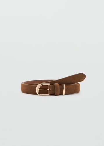 Buckle leather belt