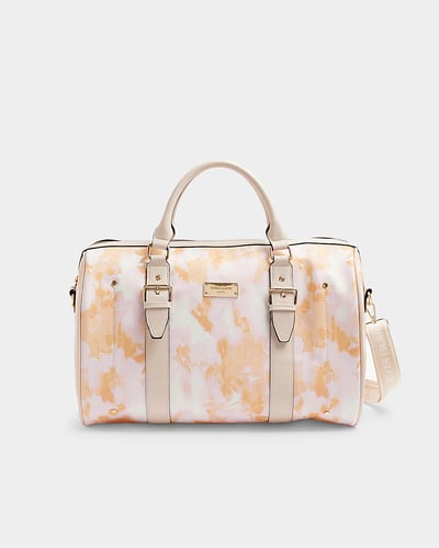 Pink Tie Dye Buckle Travel Bag