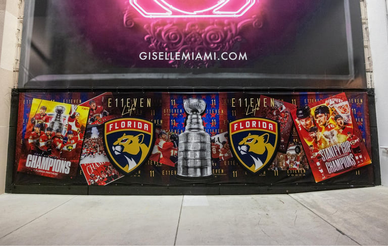 Florida Panthers Switch Out Their Uniforms for Party Outfits During Celebration Lap Through Miami