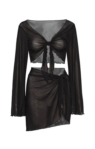 NORA MESH SARONG SET
